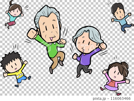 Cheerful grandparents 116063466