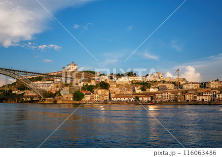 View of Vila Nova de Gaia city, Porto, Portugal 116063486