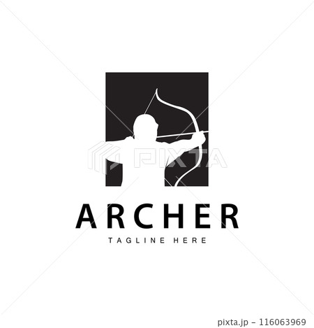 Archer logo vintage design old inspiration archer tool arrow template brand 116063969