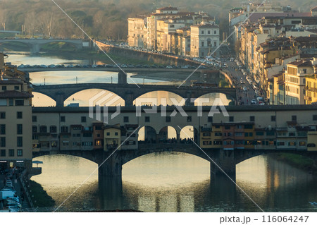 Ponte Vecchio in Florence, Italy 116064247