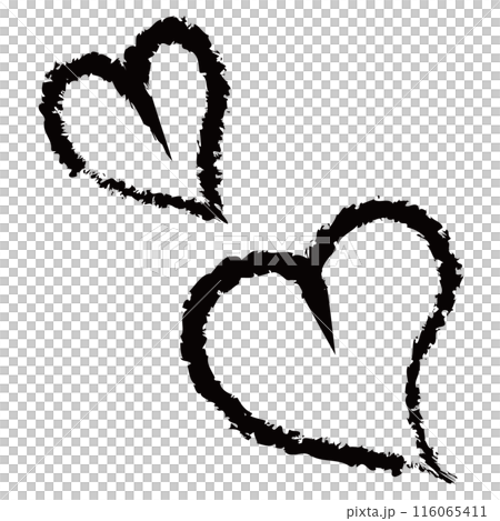 Pencil-style heart drawing 2 116065411