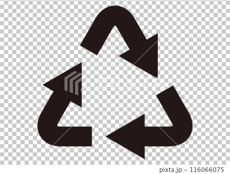 リサイクルマーク 黒 リサイクルマーク 黒 116066075