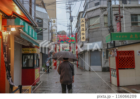 May 12 2024 a rain day, Shinchi Chinatown at Nagasaki City 116066209