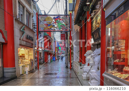 May 12 2024 a rain day, Shinchi Chinatown at Nagasaki City 116066210