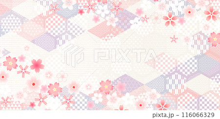 桜 春 和柄 背景 桜 春 和柄 背景 116066329