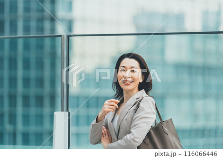 a forty-something woman a forty-something woman 116066446