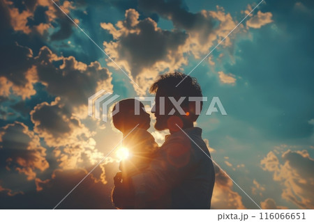 Father and son together. Father day concept 116066651