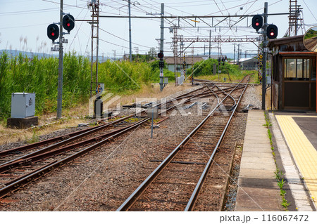 〈島根県〉一畑口駅 平地スイッチバック 〈島根県〉一畑口駅 平地スイッチバック 116067472