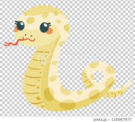 巳年の白い蛇のイラスト 巳年の白い蛇のイラスト 116067977