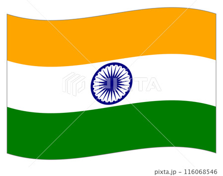 世界の国旗 インドの旗 世界の国旗 インドの旗 116068546