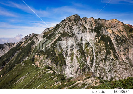 北アルプスの後立山連峰の稜線 116068684