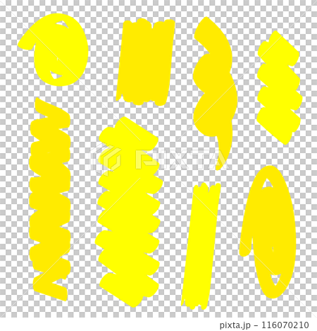 Vertical Yellow Highlighter Brush Line Paint RGB 116070210