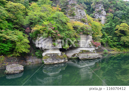 大川ライン塔のへつりの渓谷美 116070412