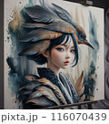 カワセミを纏う女性 116070439