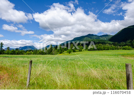 Spectacular view of Fraser Valley countryside around Mission, BC, Canada Spectacular view of Fraser Valley countryside around Mission, BC, Canada 116070458