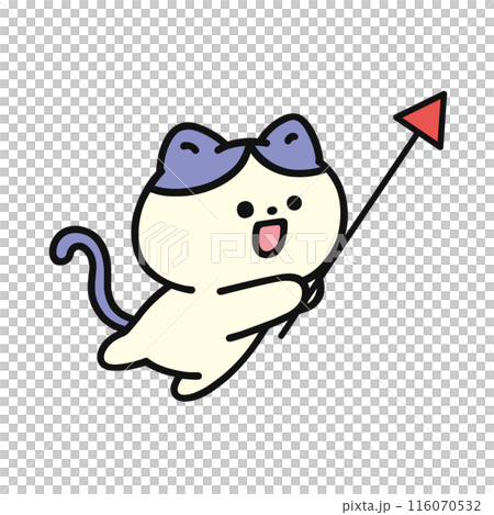 指針，箭頭，貓 116070532