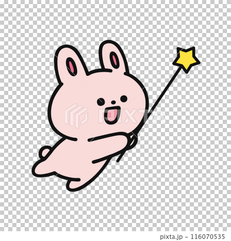 指針、星星、兔子 116070535