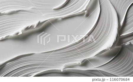 白い絵の具のストローク 116070684