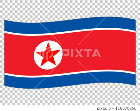 世界の国旗　北朝鮮の旗 116070856