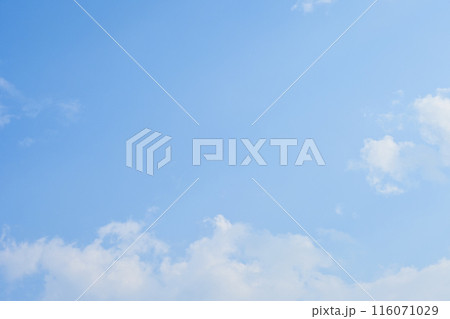 beautiful blue sky and white fluffy cloud with sunrise in the morning, natural background beautiful blue sky and white fluffy cloud with sunrise in the morning, natural background 116071029