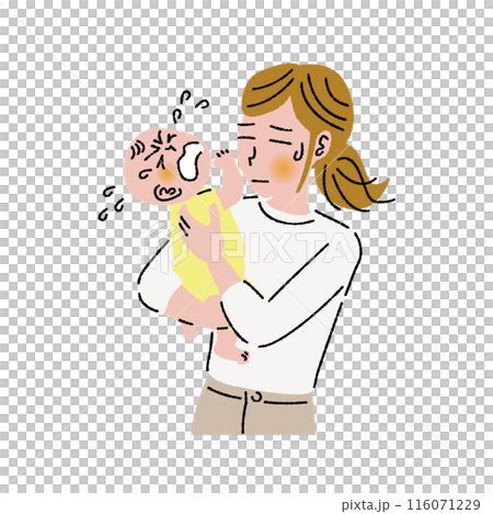 Child rearing_baby_crying_woman_2 Child rearing_baby_crying_woman_2 116071229