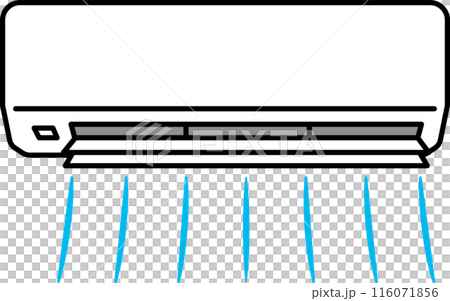 簡單的空調插畫冷空氣 116071856