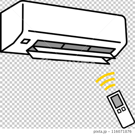 Simple air conditioner illustration remote control 116071876