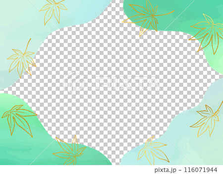 楓葉框架illustration_green 116071944