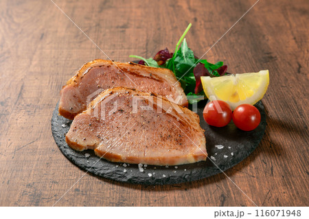 ポークステーキ 豚肉 ロースハム ポークステーキ 豚肉 ロースハム 116071948