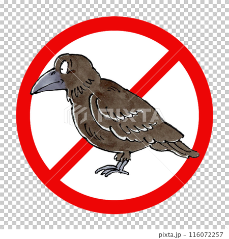 禁止烏鴉標誌 禁止烏鴉標誌 116072257