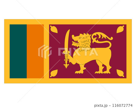 世界の国旗　スリランカ 116072774