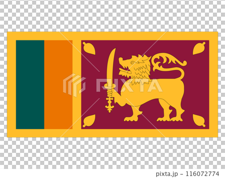 世界の国旗　スリランカ 116072774