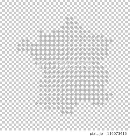 シンプルでおしゃれなフランスの形の地図 - グレーのひし形で描いたデフォルメしたシルエットのマップ シンプルでおしゃれなフランスの形の地図 - グレーのひし形で描いたデフォルメしたシルエットのマップ 116073416