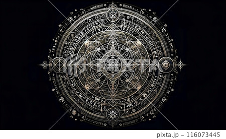 魔法陣　白 116073445