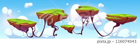 Flying platforms for arcade game design Flying platforms for arcade game design 116074043