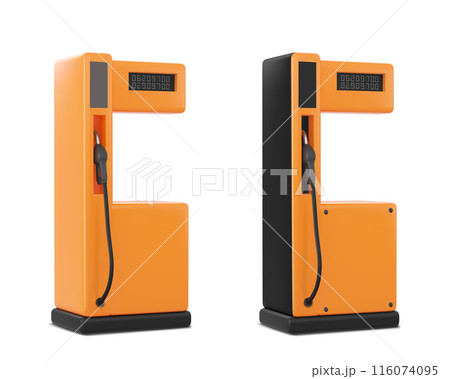 Gas station pumps set 116074095
