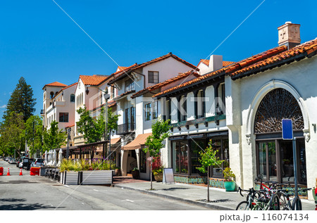 Ramona Street Architectural District in downtown Palo Alto - California, United States 116074134