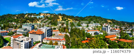 Aerial view of University of California, Berkeley in San Francisco Bay, United States 116074379