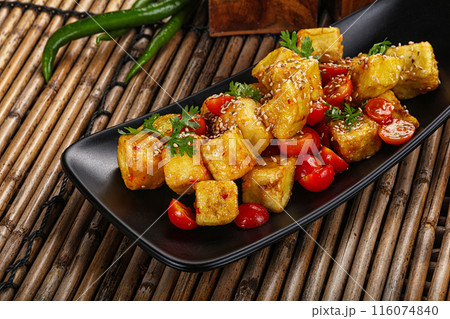 Thai fried crispy eggplant salad Thai fried crispy eggplant salad 116074840