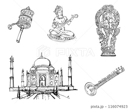 インドとチベットのイメージ インドとチベットのイメージ 116074923
