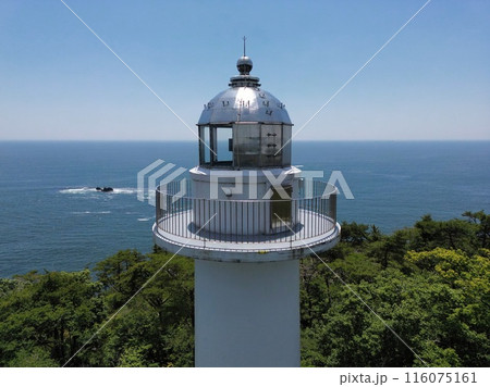 宮城　七ヶ浜　花淵灯台（ドローン空撮） 116075161