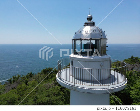 宮城 七ヶ浜 花淵灯台(ドローン空撮) 宮城 七ヶ浜 花淵灯台(ドローン空撮) 116075163