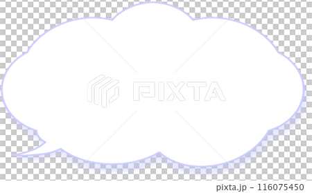 簡單的陰影雲形語音氣泡標籤 116075450