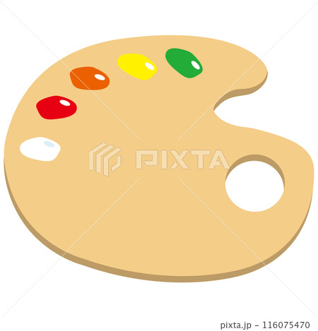 絵の具　パレット　アート　アイコン　イラスト 116075470