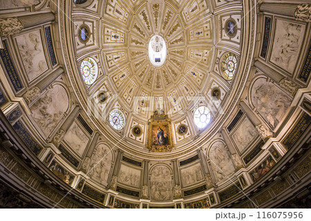 interiors of Seville cathedral, Seville, Andalusia, spain 116075956