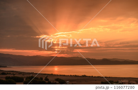 beautiful sunset against the backdrop of the sea and mountains on the island of Cyprus3 beautiful sunset against the backdrop of the sea and mountains on the island of Cyprus3 116077280