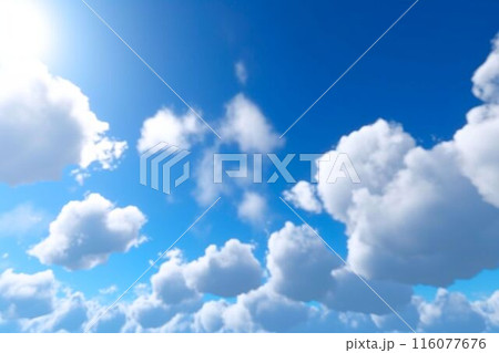 雲と青い空「AI生成画像」 116077676