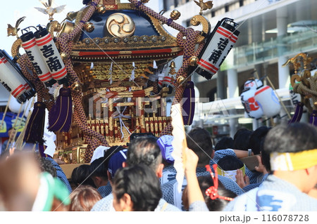 江戸、東京の祭り　お神輿を担ぐ祭り 116078728