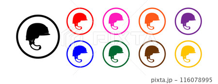Combat helmet icon. Combat helmet icon. 116078995