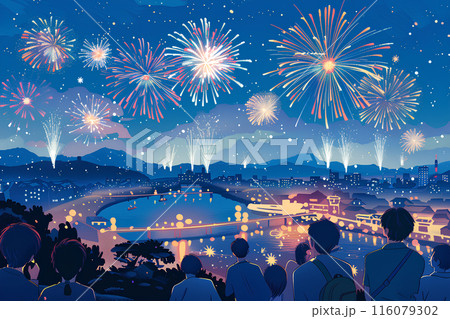 夏の風物詩　花火大会 116079302